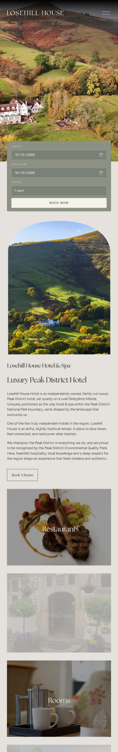 A Peak District spa hotel that feels as calm online as it does in person